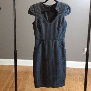 6 Single blue gray sparkly dress